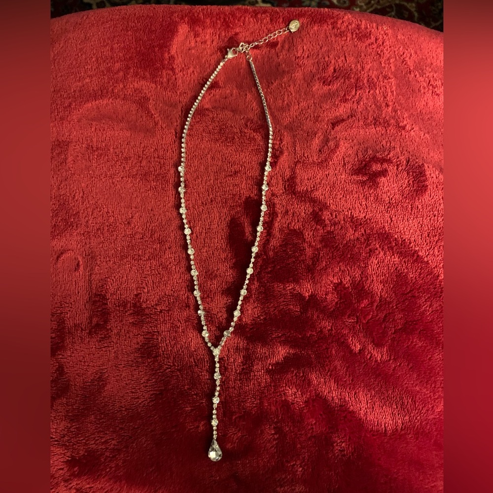 Elegant silver necklace.